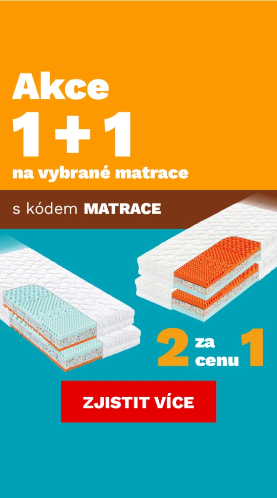 Matrace 1+1 zdarma 1-30-9-2026