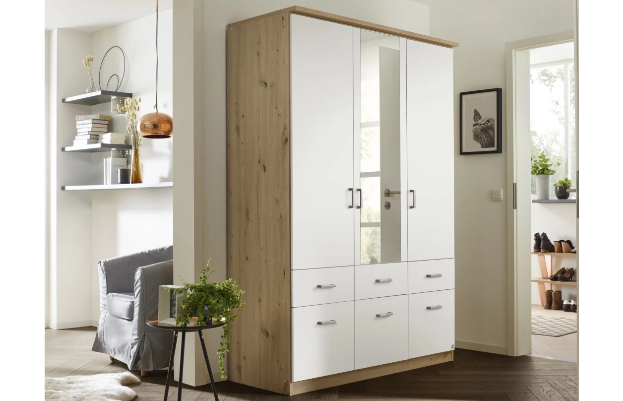 Skříňový nástavec Bremen, 91 cm, dub sonoma/bílá 22