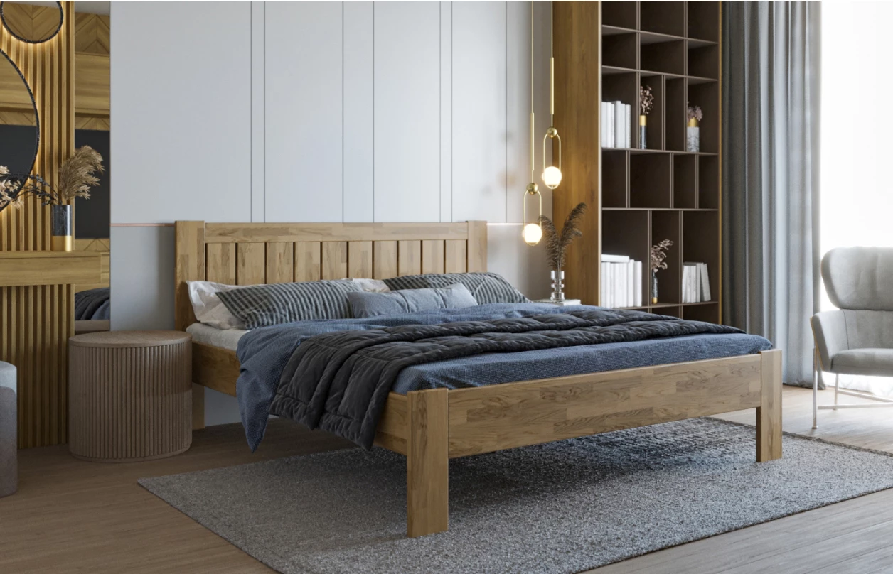 Postel Berta 180x200 cm, bělený buk 6