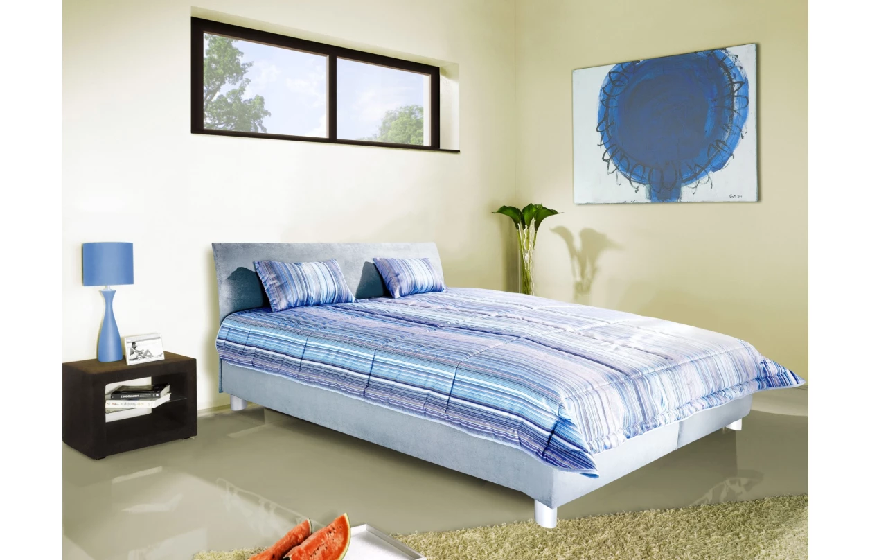 Postel Bali 160x200 cm, holubí šedá látka 2