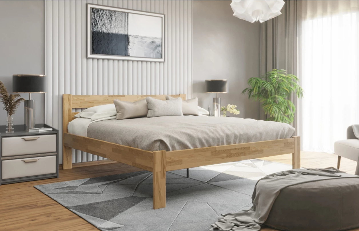Postel Lina 180x200 cm, přírodní buk 5