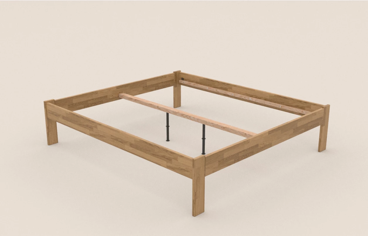 Postel Tema Futon 180x200 cm, přírodní buk 4