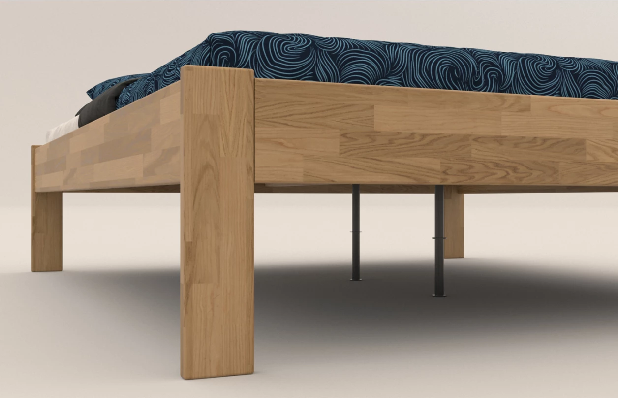 Postel Tema Futon 180x200 cm, bělený buk 2