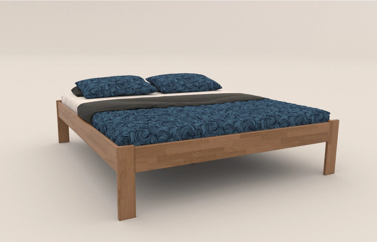 Postel Tema Futon 180x200 cm, šedý buk 1