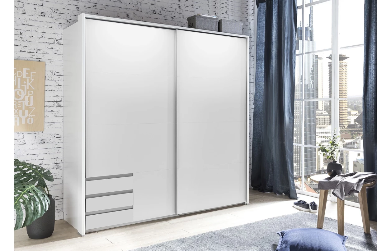 Paspartový rám k šatní skříni Emden, 138 cm, prkenný dub 8