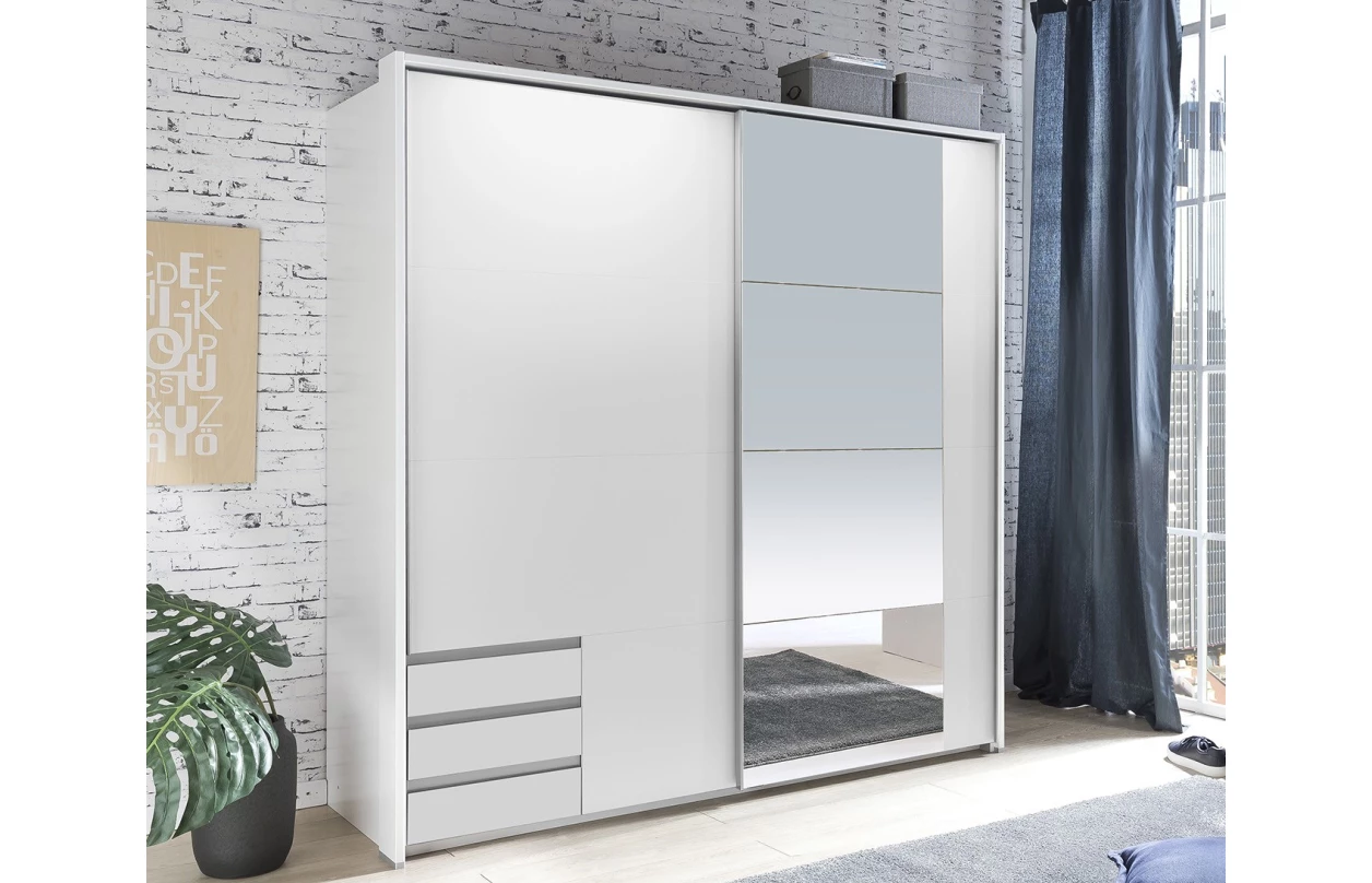 Paspartový rám k šatní skříni Emden, 138 cm, prkenný dub 9