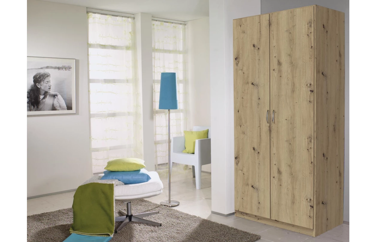Šatní skříň Case, 91 cm, tmavě šedá 10