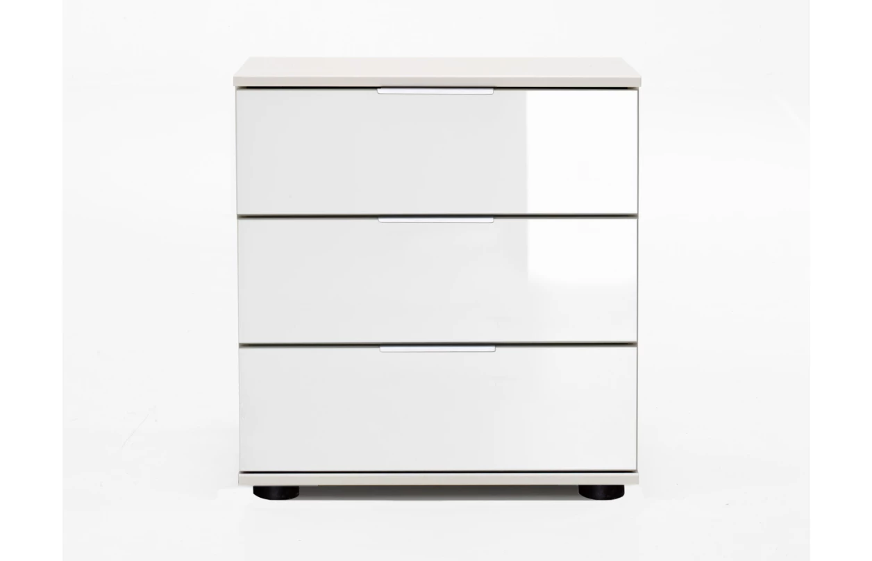 Šatní skříň New York D, 225 cm, bílá/bílý lesk 20