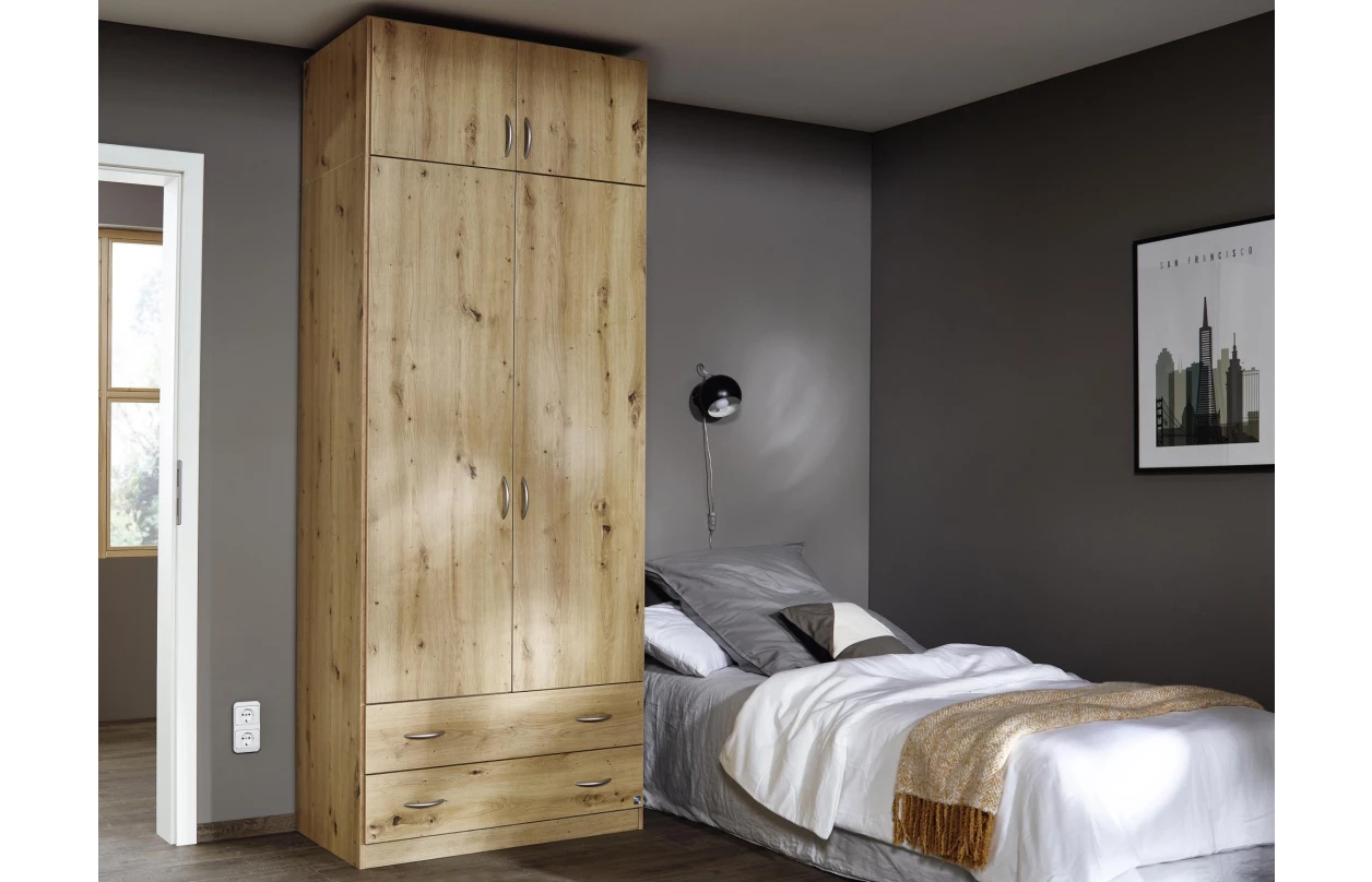 Šatní skříň Case, 181 cm, dub sonoma 14