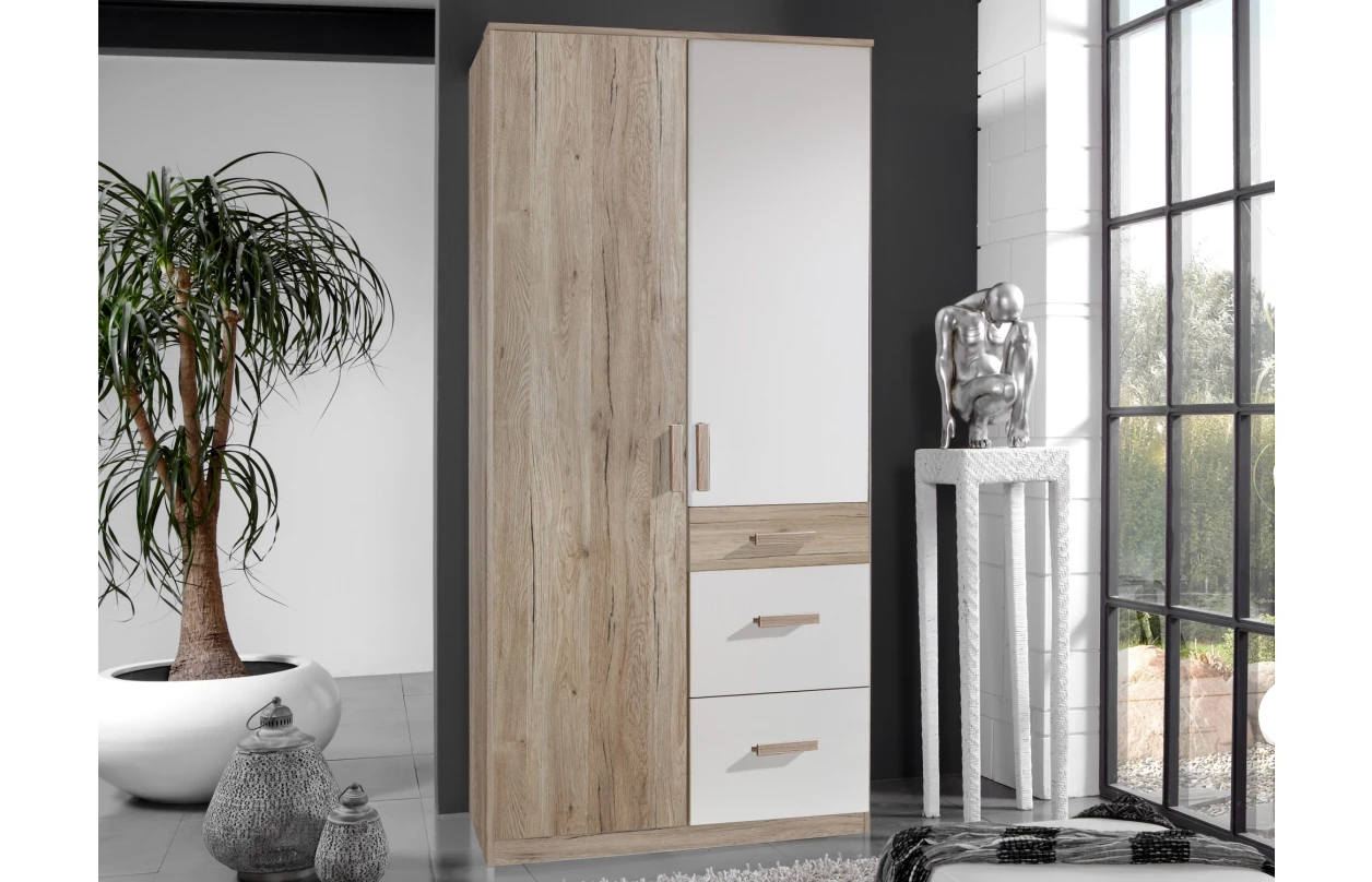 Dětská postýlka Cariba 70x140 cm, dub san remo/bílá 1
