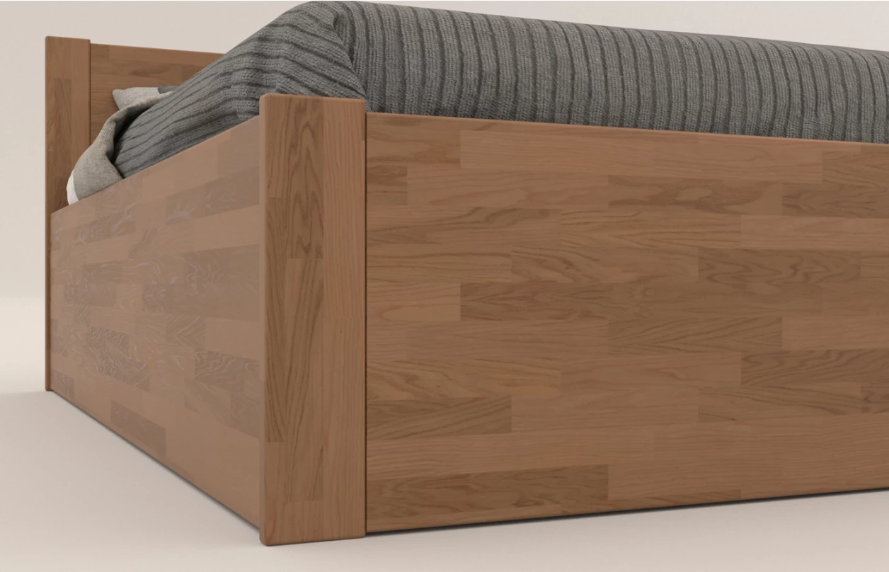 Postel s úložným prostorem Fava Box 180x200 cm, bělený buk 2