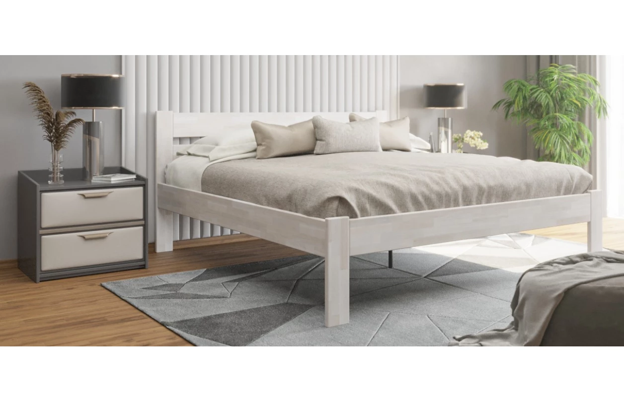 Prodloužená postel Mystic 180x220 cm, přírodní buk 1