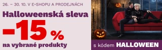 Halloweenská sleva 15 % na vybrané produkty