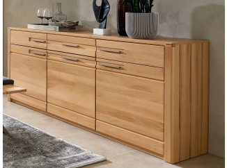 Široká komoda Nature One, 190 cm, masivní buk