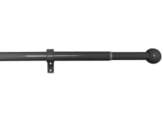 Garnýž Lory 120-230 cm, černý nikl