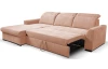 Rohová sedačka Arya, meruňková strukturovaná tkanina, levý roh