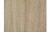 Komoda s policemi/botník Manolo 136 cm, dub sonoma/bílá