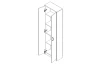 Předsíňová skříň Astor Cabinet, dub/bílá
