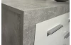 Komoda Stone 147 cm, beton/bílá