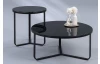 Kulatý konferenční stolek Boston 80 cm, černý