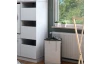 Regál s dvířky Mr. Sauber, 50 cm, bílá