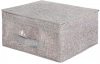 Úložný box s víkem 30x28 cm, šedý