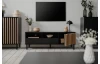 TV skříňka Monea, černý/dub artisan